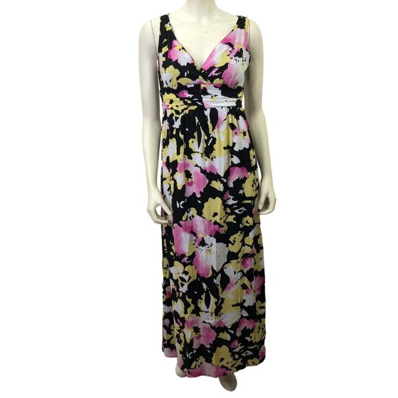 Old Navy Dresses & Skirts - OLD NAVY SLEEVELESS V NECK FLORAL MAXI DRESS SIZE 2